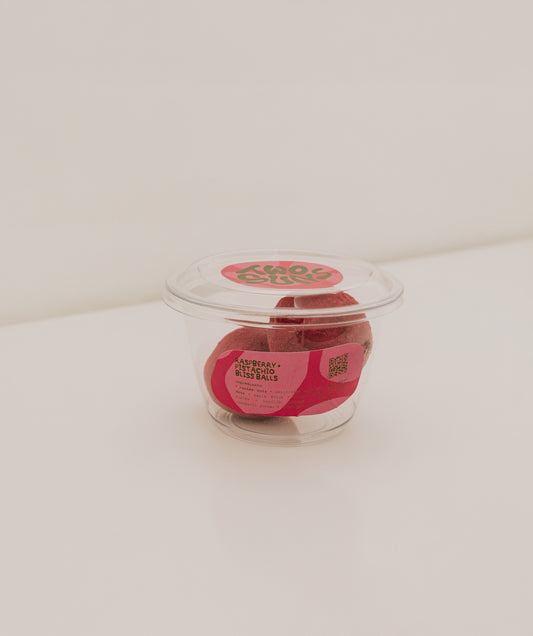 raspberry + pistachio deli pot [2 balls per pot]